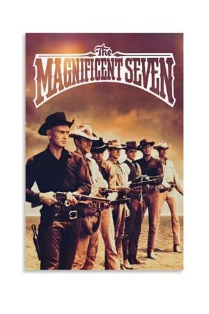 Classic Movie Posters The Magnificent Seven Room Aesthetic Posters Cool Artwork Wall Art Home Decor Gift Ideas Poster Decorative Painting Canvas Wall Art Living Room Posters...
