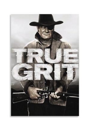 Classic Movie Posters True Grit Room Aesthetic Posters Cool Artwork Wall Art Home Decor Gift Ideas Canvas Art Poster And Wall Art Picture Print Modern Family Bedroom Decor...