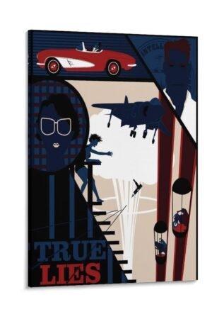 Classic Movie Posters True Lies Room Aesthetic Posters Cool Artwork Wall Art Home Decor Gift Ideas Canvas Art Poster And Wall Art Picture Print Modern Family Bedroom Decor...