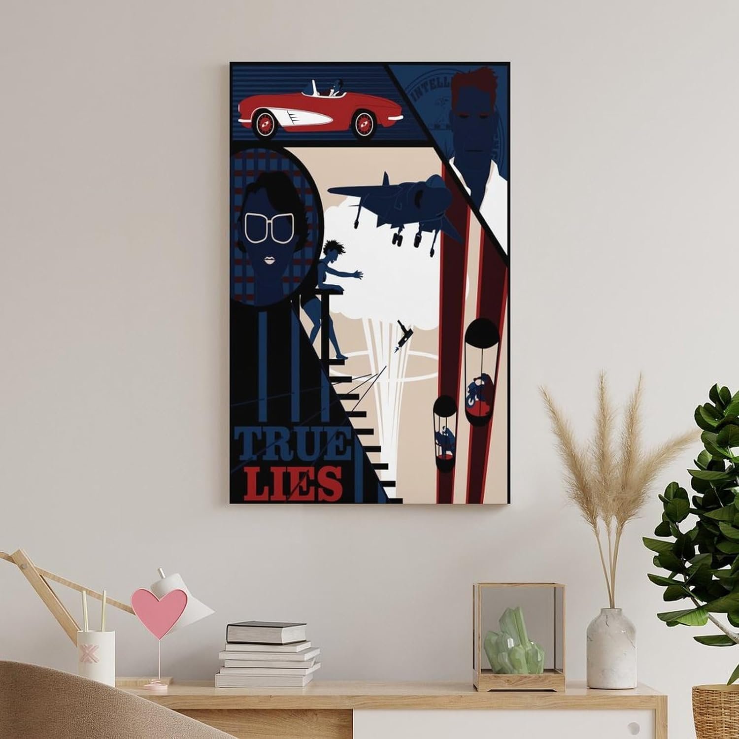 Classic Movie Posters True Lies Room Aesthetic Posters Cool Artwork Wall Art Home Decor Gift Ideas Canvas Art Poster And Wall Art Picture Print Modern Family Bedroom Decor...