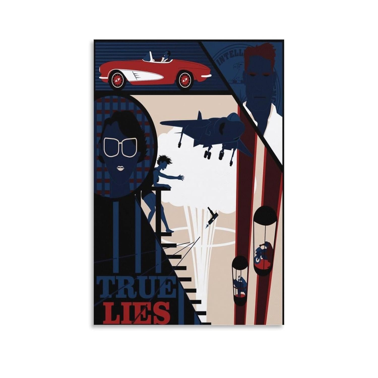 Classic Movie Posters True Lies Room Aesthetic Posters Cool Artwork Wall Art Home Decor Gift Ideas Canvas Art Poster And Wall Art Picture Print Modern Family Bedroom Decor...