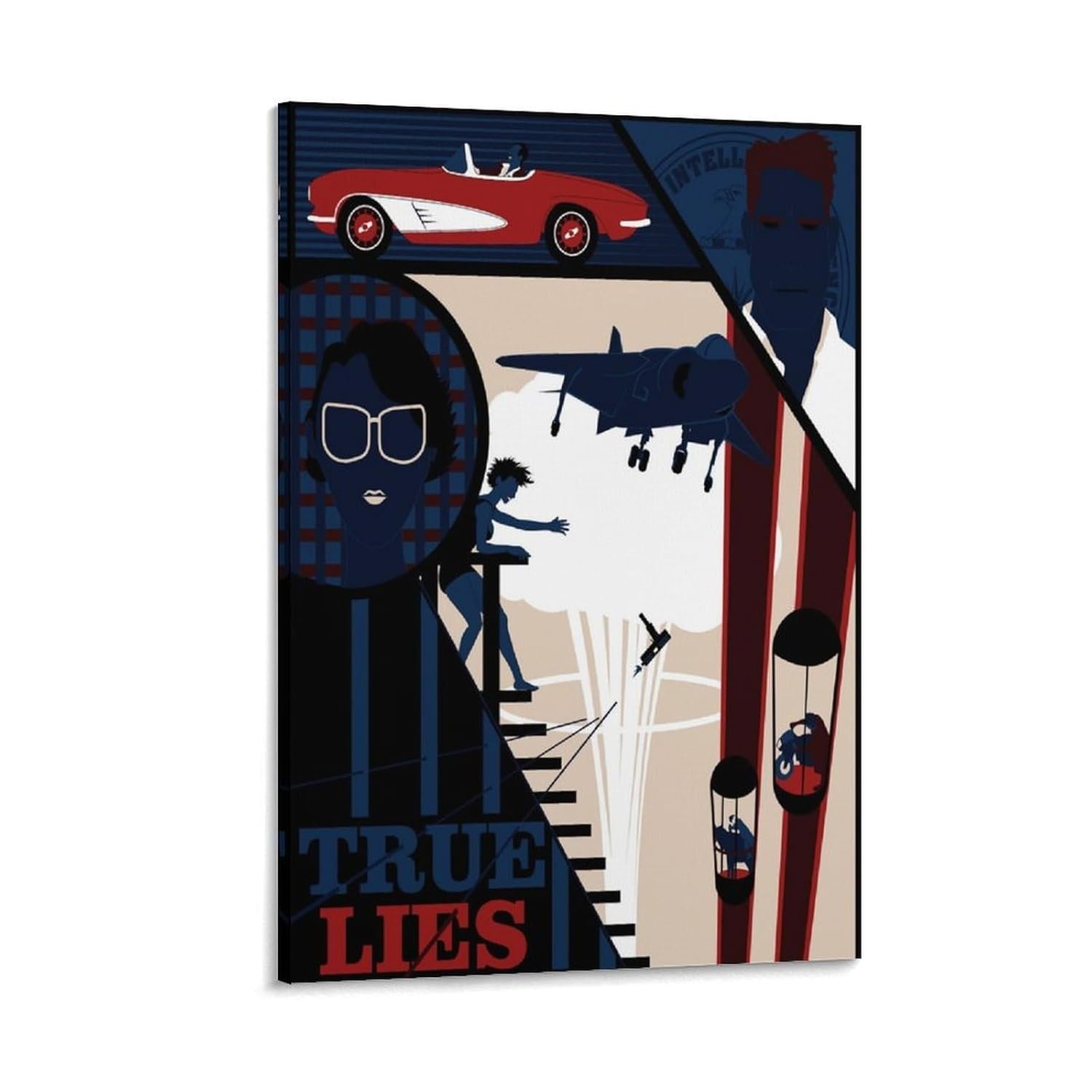 Classic Movie Posters True Lies Room Aesthetic Posters Cool Artwork Wall Art Home Decor Gift Ideas Canvas Art Poster And Wall Art Picture Print Modern Family Bedroom Decor...