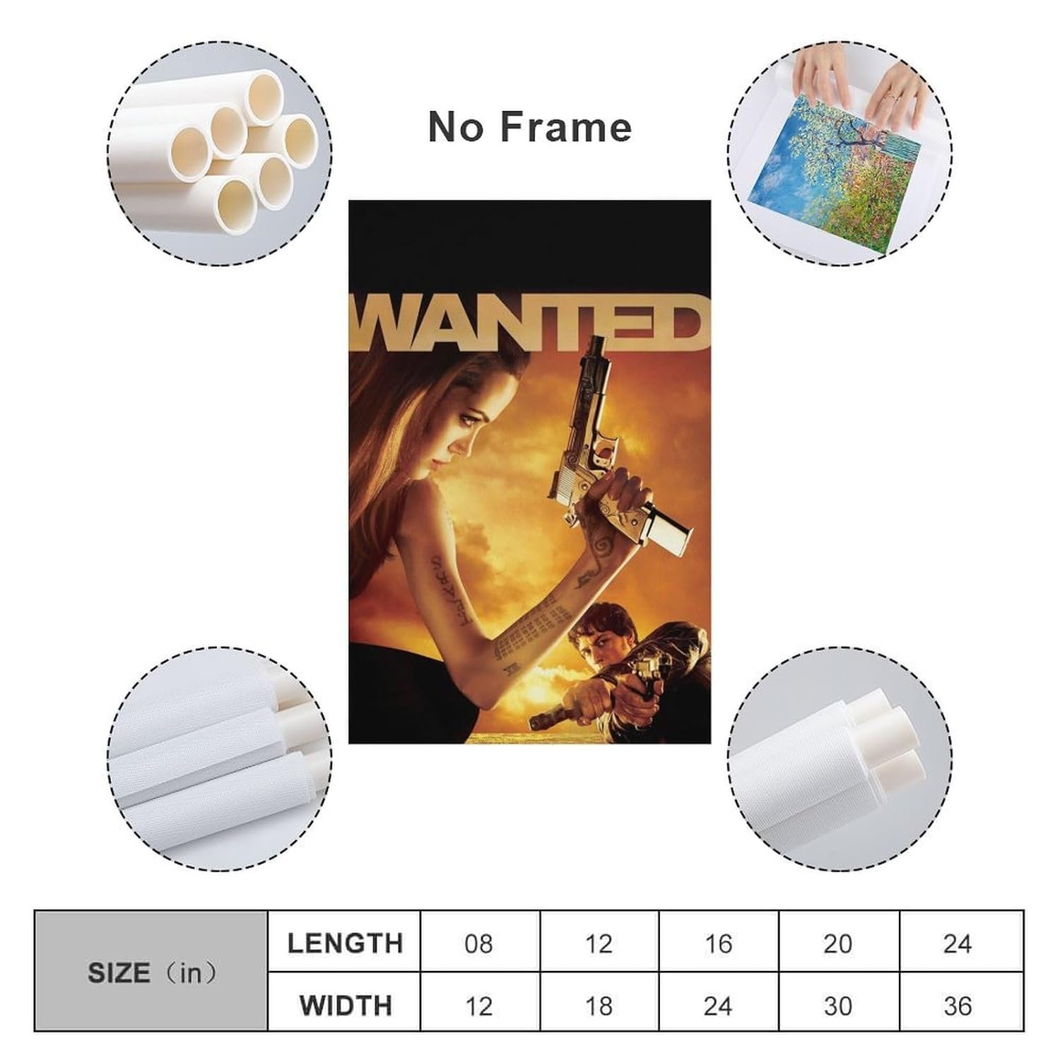 Classic Movie Posters Wanted Aesthetic Posters for Bedroom Minimalist Poster Home Office Decor Canvas Art Poster And Wall Art Picture Print Modern Family Bedroom Decor Posters...