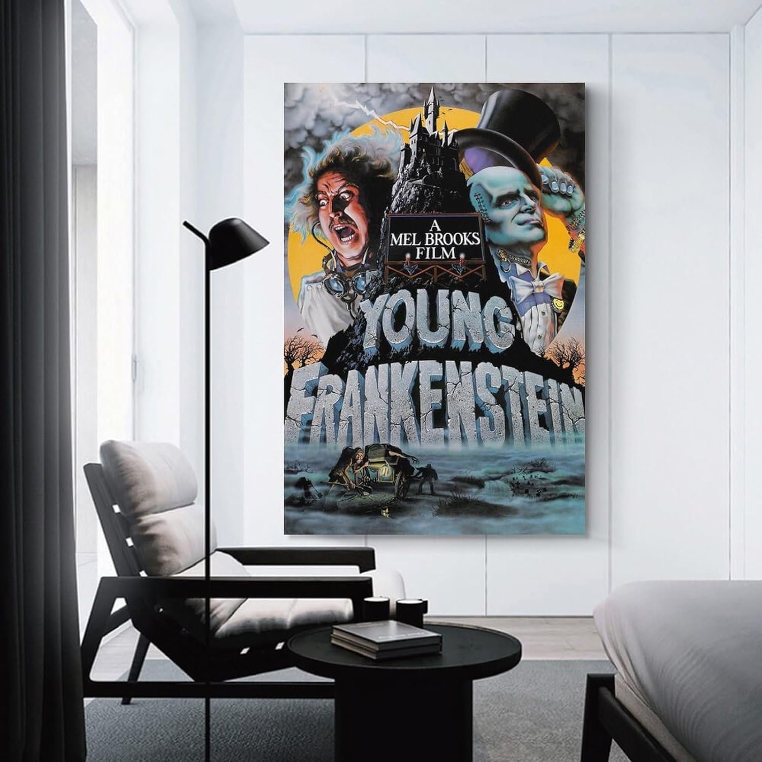 Classic Movie Posters Young Frankenstein Room Aesthetic Posters Cool Artwork Wall Art Home Decor Gift Ideas Canvas Art Poster And Wall Art Picture Print Modern Family Bedroom...