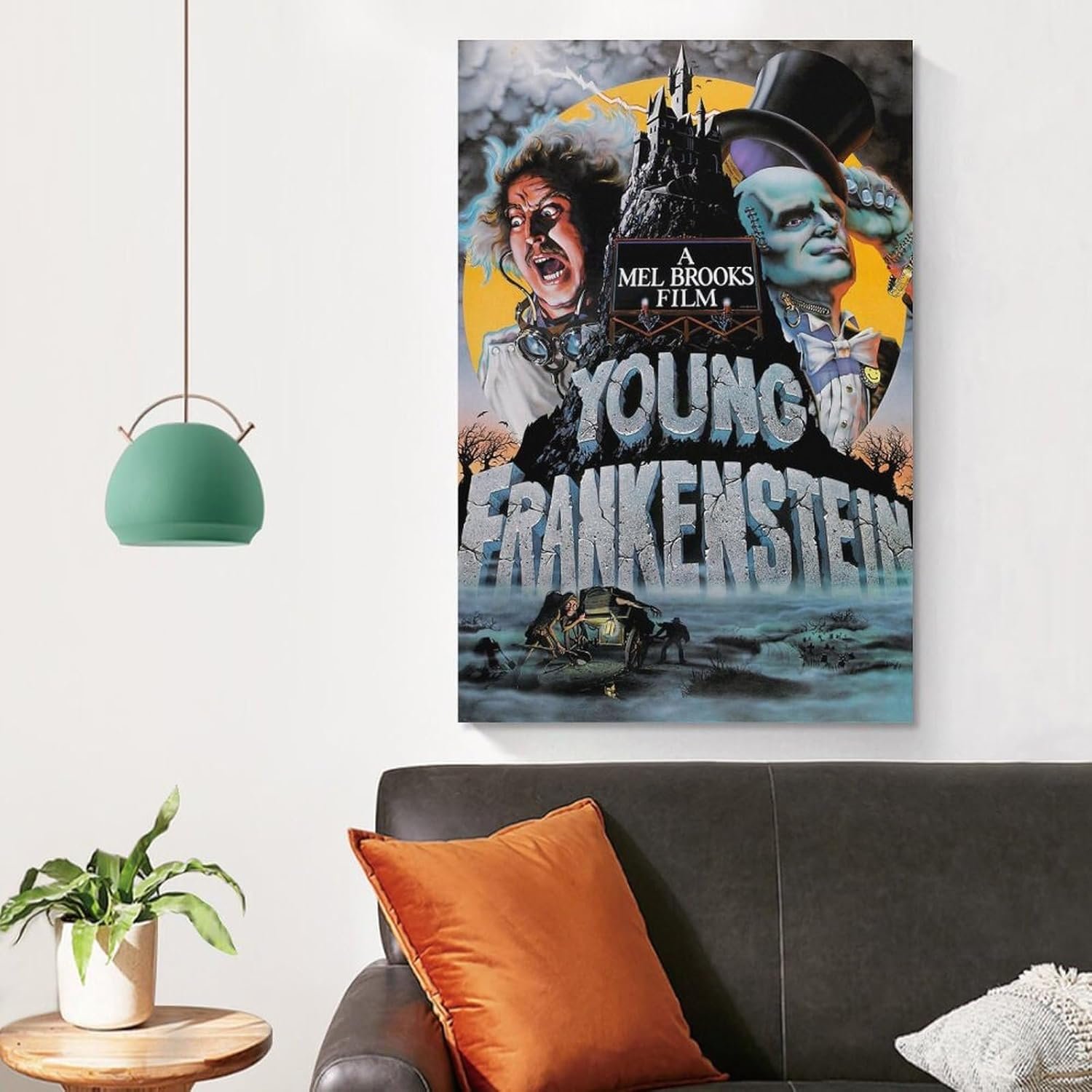 Classic Movie Posters Young Frankenstein Room Aesthetic Posters Cool Artwork Wall Art Home Decor Gift Ideas Canvas Art Poster And Wall Art Picture Print Modern Family Bedroom...