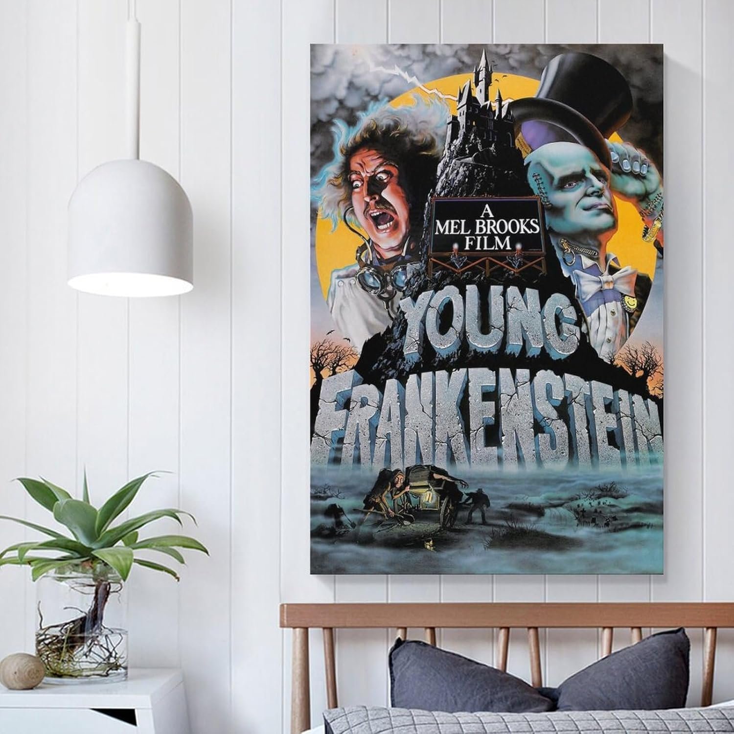 Classic Movie Posters Young Frankenstein Room Aesthetic Posters Cool Artwork Wall Art Home Decor Gift Ideas Canvas Art Poster And Wall Art Picture Print Modern Family Bedroom...