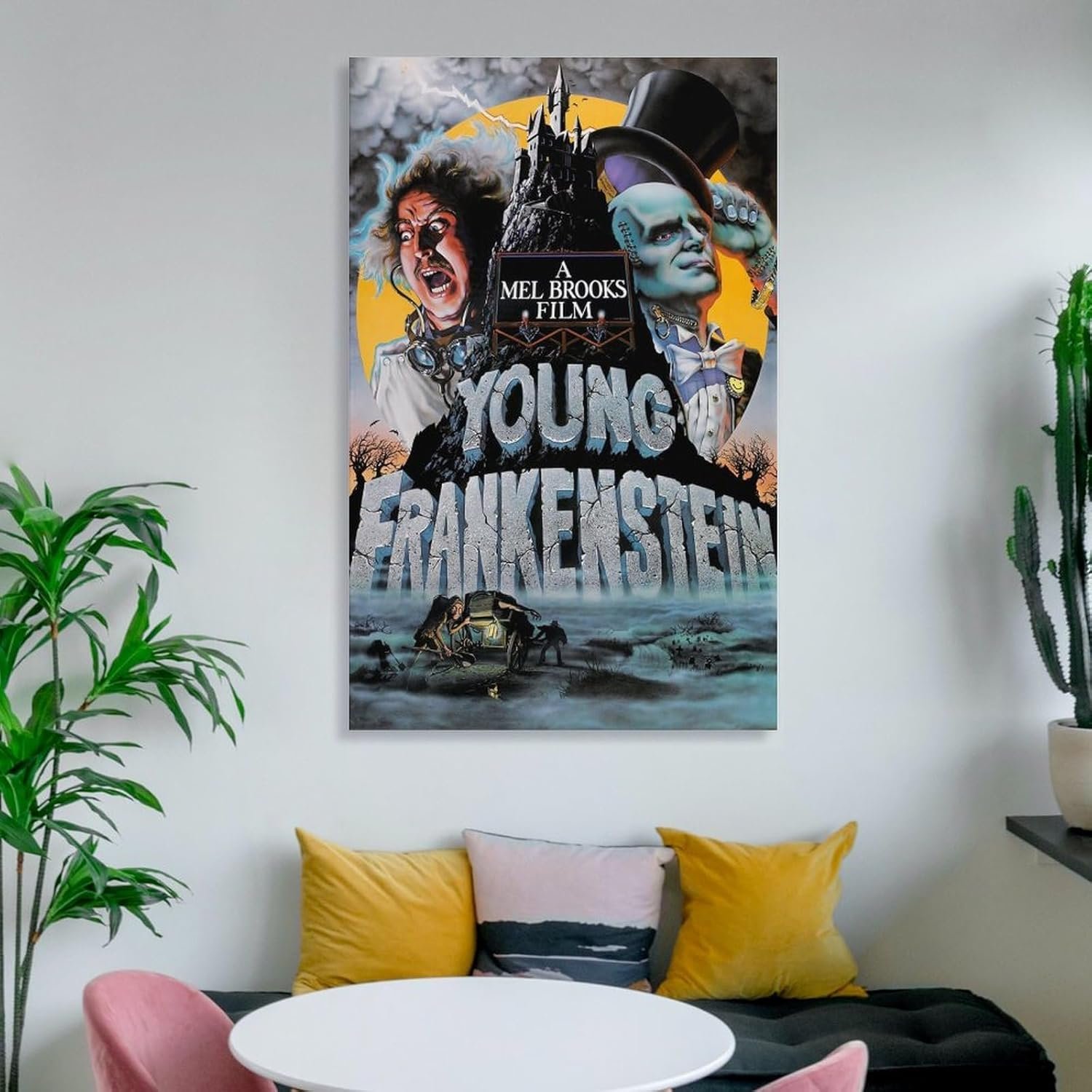 Classic Movie Posters Young Frankenstein Room Aesthetic Posters Cool Artwork Wall Art Home Decor Gift Ideas Canvas Art Poster And Wall Art Picture Print Modern Family Bedroom...