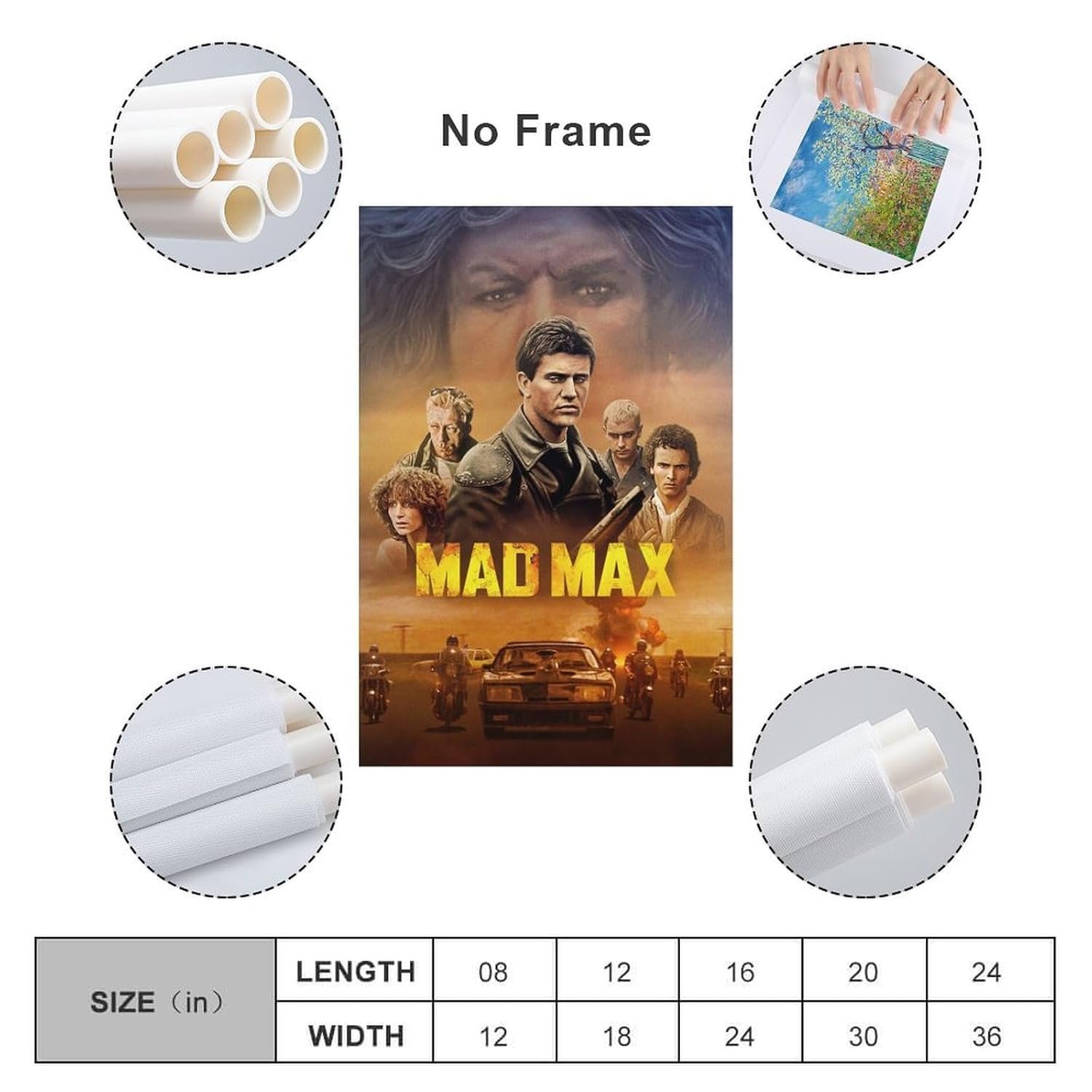Cool Posters Mad Max Movie Posters Canvas Art Poster And Wall Art Picture Print Modern Family Bedroom Decor Posters 08x12inch(20x30cm)