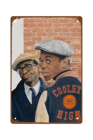 Cooley High Movies Metal Wall Tin Sign Famous Retro Movies Retro Gift Man Cave Decor Vintage Art Deco A Funny Movie Decorations 8"x12"