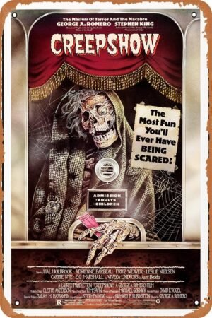 Creepshow 1982 Horror Movie Poster Metal Tin Sign Vintage Style Wall Plaque Decoration 8x12 inch