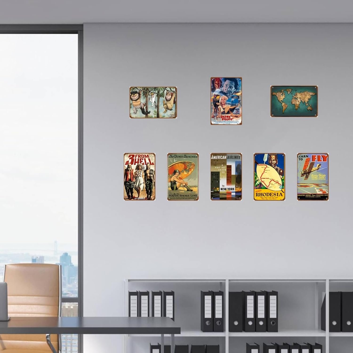 Death Proof Movie Metal Wall Tin Sign Action Movies Posters Man Cave Decor Retro Gift Vintage Classic Film Posters Retro Decorations 8"x12"