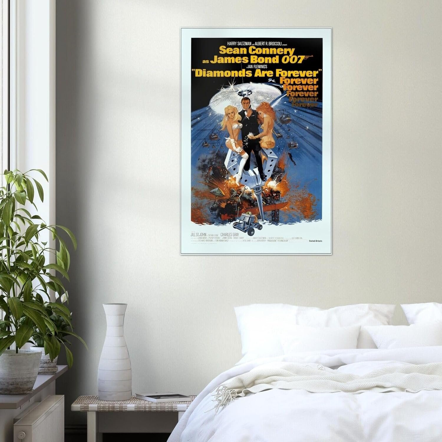 Diamonds are Forever - Movie Poster - Sean Connery - US Ver #2-8 x 12 Inches