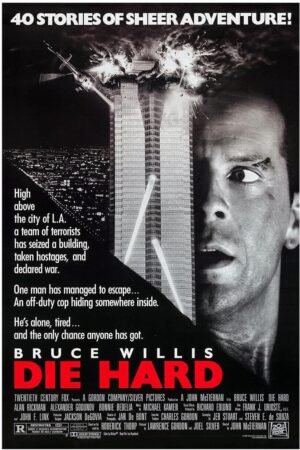 Die Hard - Bruce Willis - Movie Poster - 1988 - US Version-11 x 17 Inches