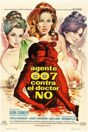 Dr. No - Movie Poster - Sean Connery - Italian Version-8 x 12 Inches (US)