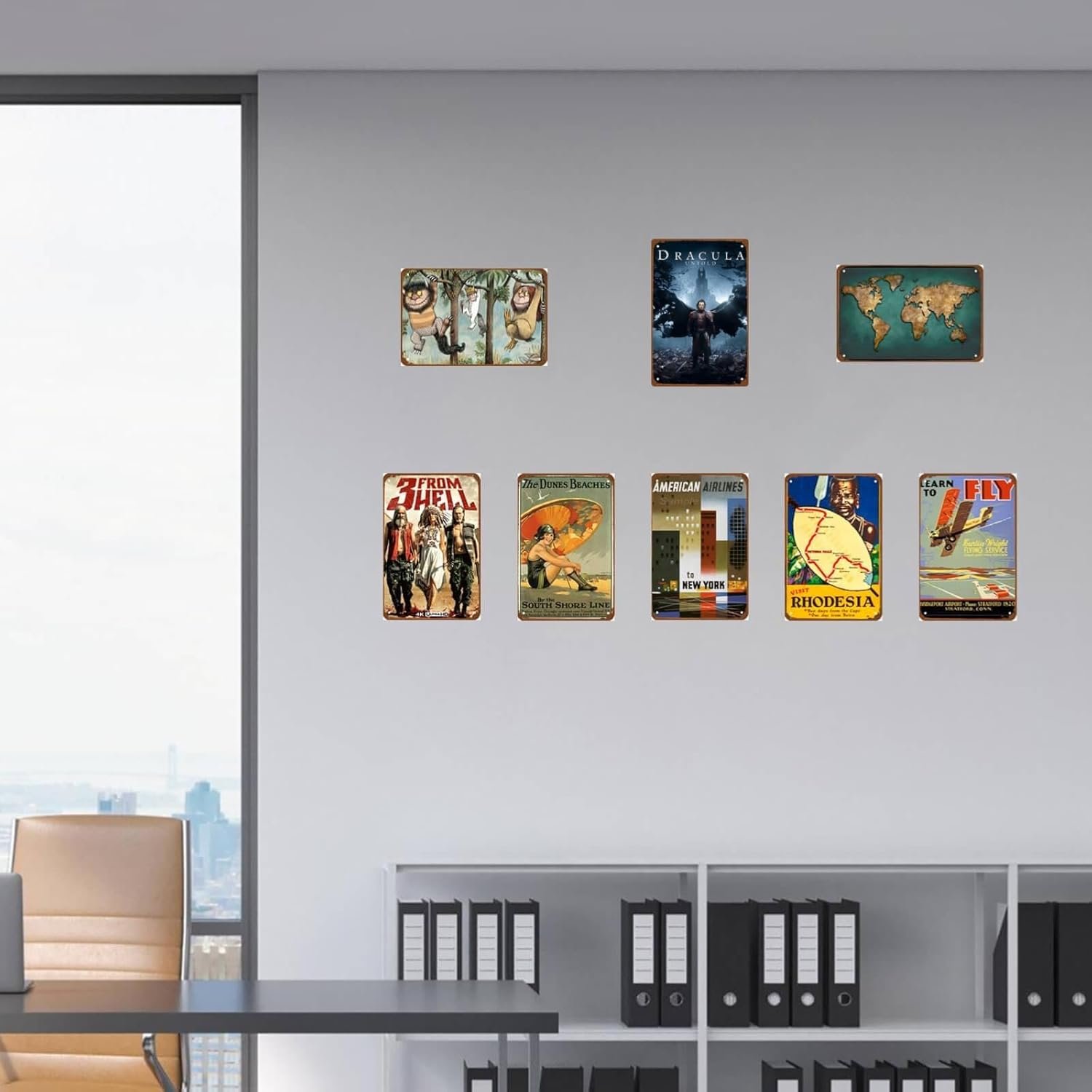 Dracula Untold Movie Metal Wall Tin Sign Bloodsucker Classic Movies Poster Man Cave Decor Retro Gift Vintage Decorations 8"x12"