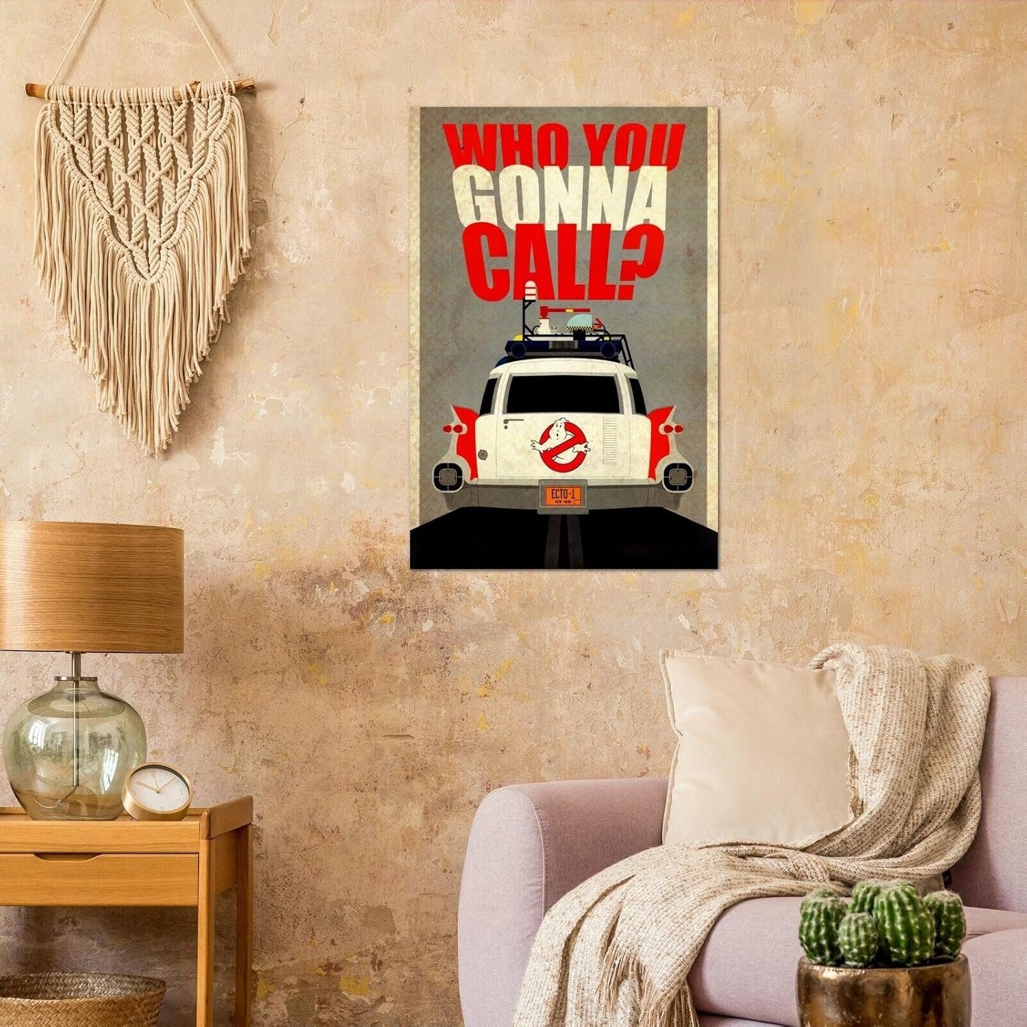 ECTO 1 - Who You Gonna Call? Ghostbusters 2 Movie Poster, Print, Wall Art (8x12Inches)