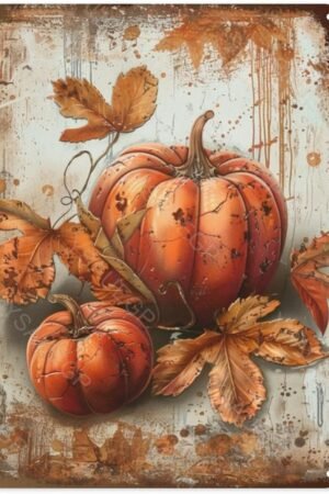 Fall Tin Sign - Vintage Metal Autumn Wall Decor for Patio Decoration Home, Kitchen, Porch, and Garden - Rustic Fall Harvest and Thanksgiving Decoration - 8x12 Inch