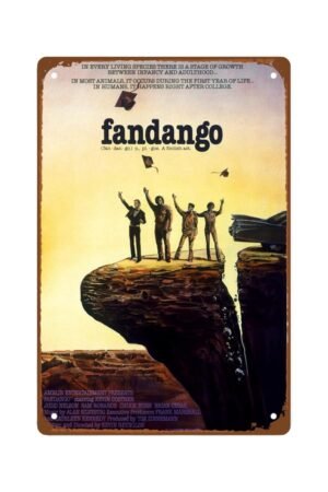 Fandango Movie Man Cave Decor Vintage Movie Poster Metal Wall Tin Sign Retro Gift Vintage Decorations 8"x12"