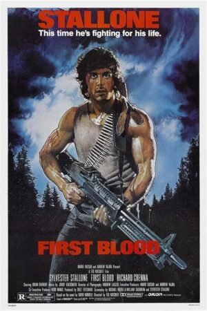 First Blood - Sylvester Stallone - Movie Poster - 1982 - US Version-11 x 17 Inches