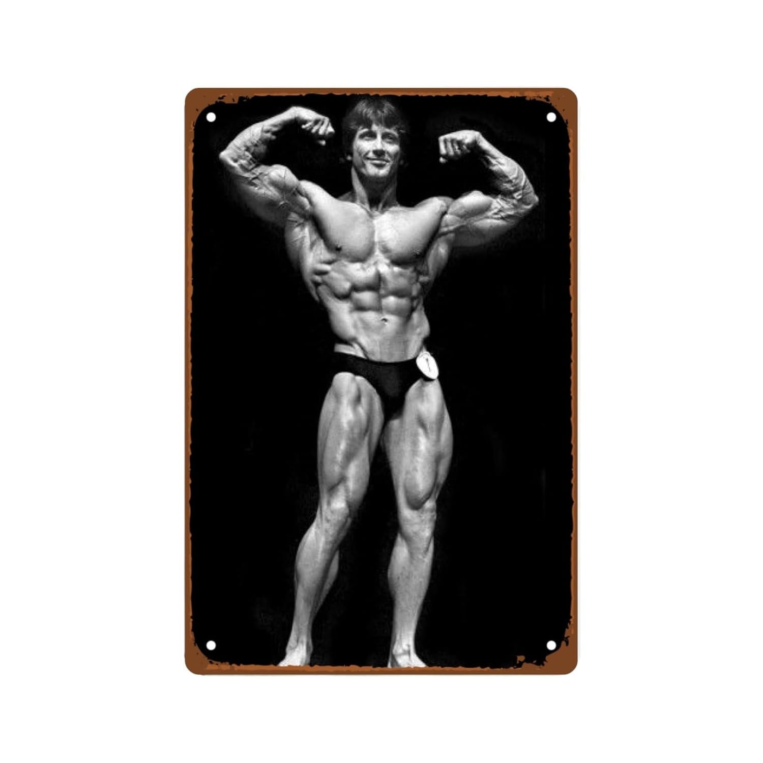 Frank Zane Metal Wall Tin Sign Gym Poster