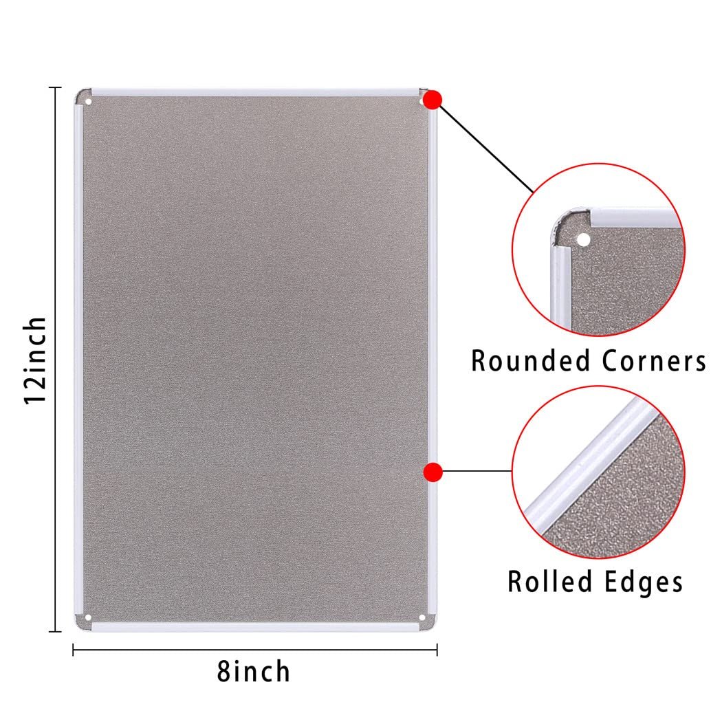 Freshwater Gamefish Tin Sign 12 x 8 Inches Retro Metal Aluminum Wall Decor