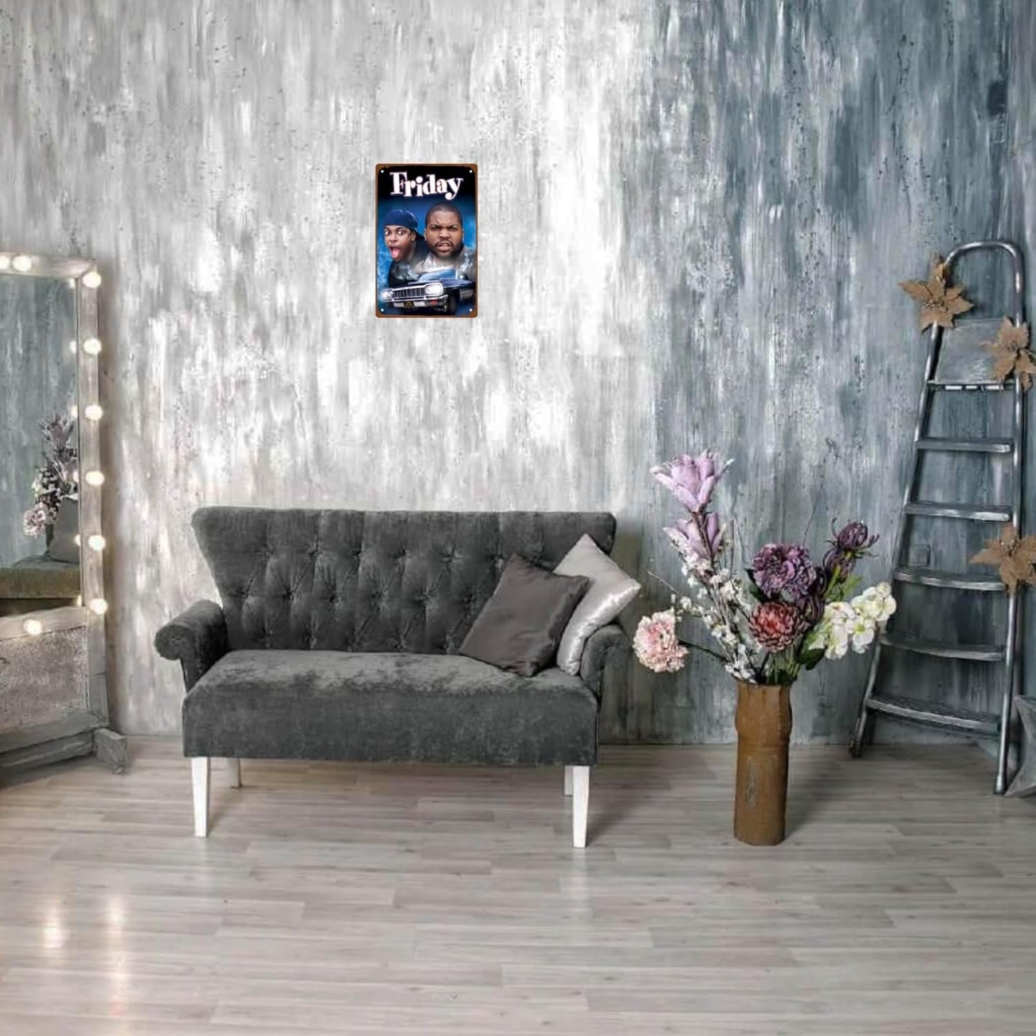 Friday Movie Metal Wall Tin Sign Classic Movie Poster Man Cave Decor Retro Gift Vintage Decorations 8"x12"