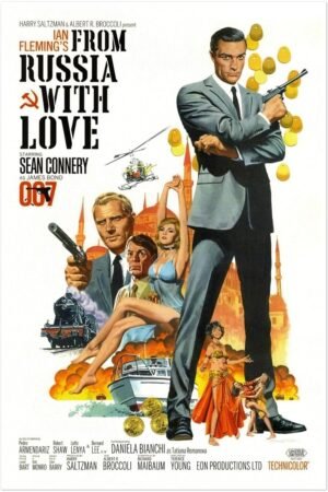 from Russia with Love - Movie Poster - Sean Connery - US Version-24 x 36 Inches