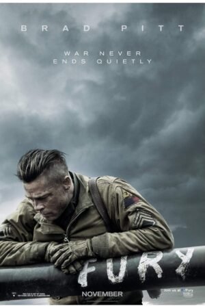 Fury Movie Poster 24 x 36 Inches Full Sized Print Unframed Ready for Display