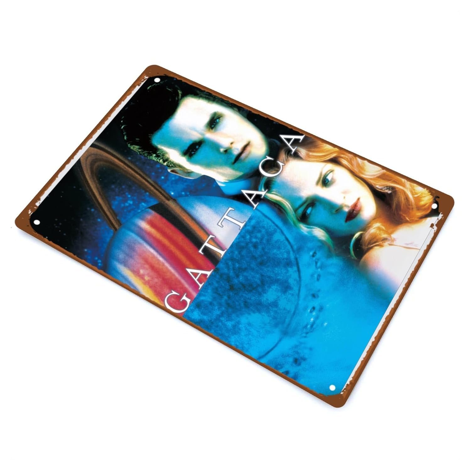 Gattaca Movie Metal Wall Tin Sign Classic Film Poster Retro Gift Man Cave Decor Vintage Decorations 8"x12"