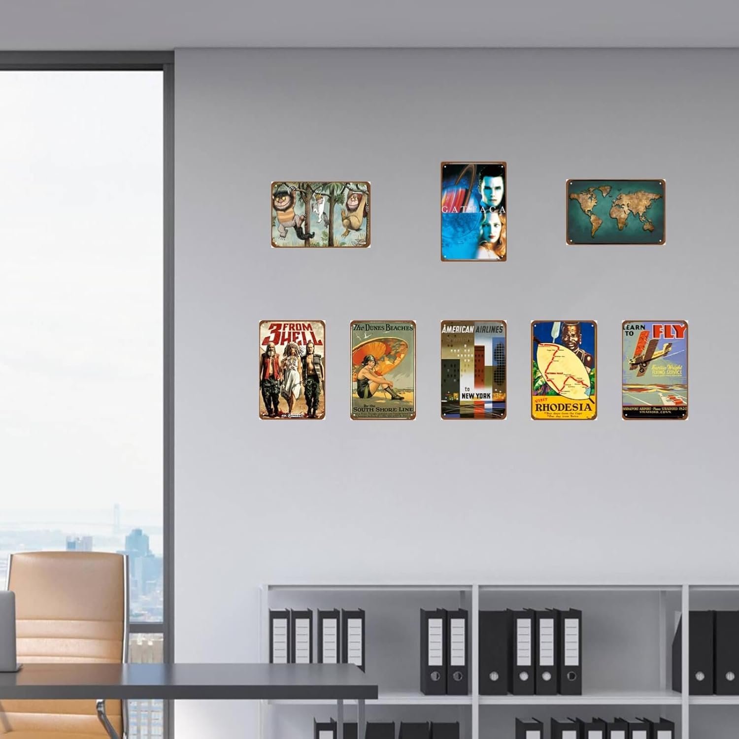 Gattaca Movie Metal Wall Tin Sign Classic Film Poster Retro Gift Man Cave Decor Vintage Decorations 8"x12"