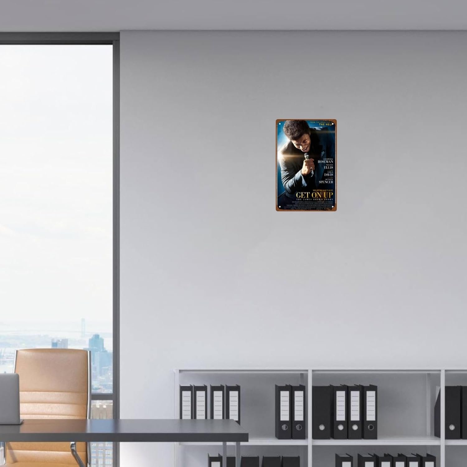 Get On Up Movie Man Cave Decor The Funk Don't Quit Metal Wall Tin Sign Retro Gift Vintage Decorations 8"x12"