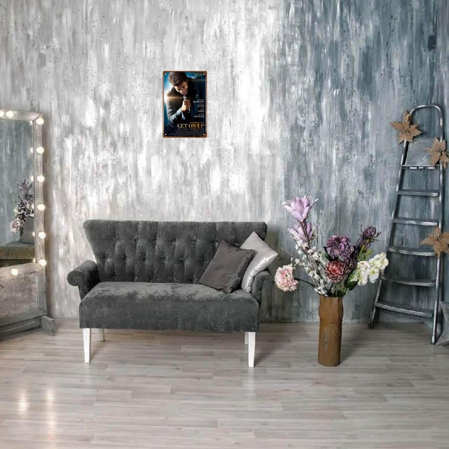 Get On Up Movie Man Cave Decor The Funk Don't Quit Metal Wall Tin Sign Retro Gift Vintage Decorations 8"x12"