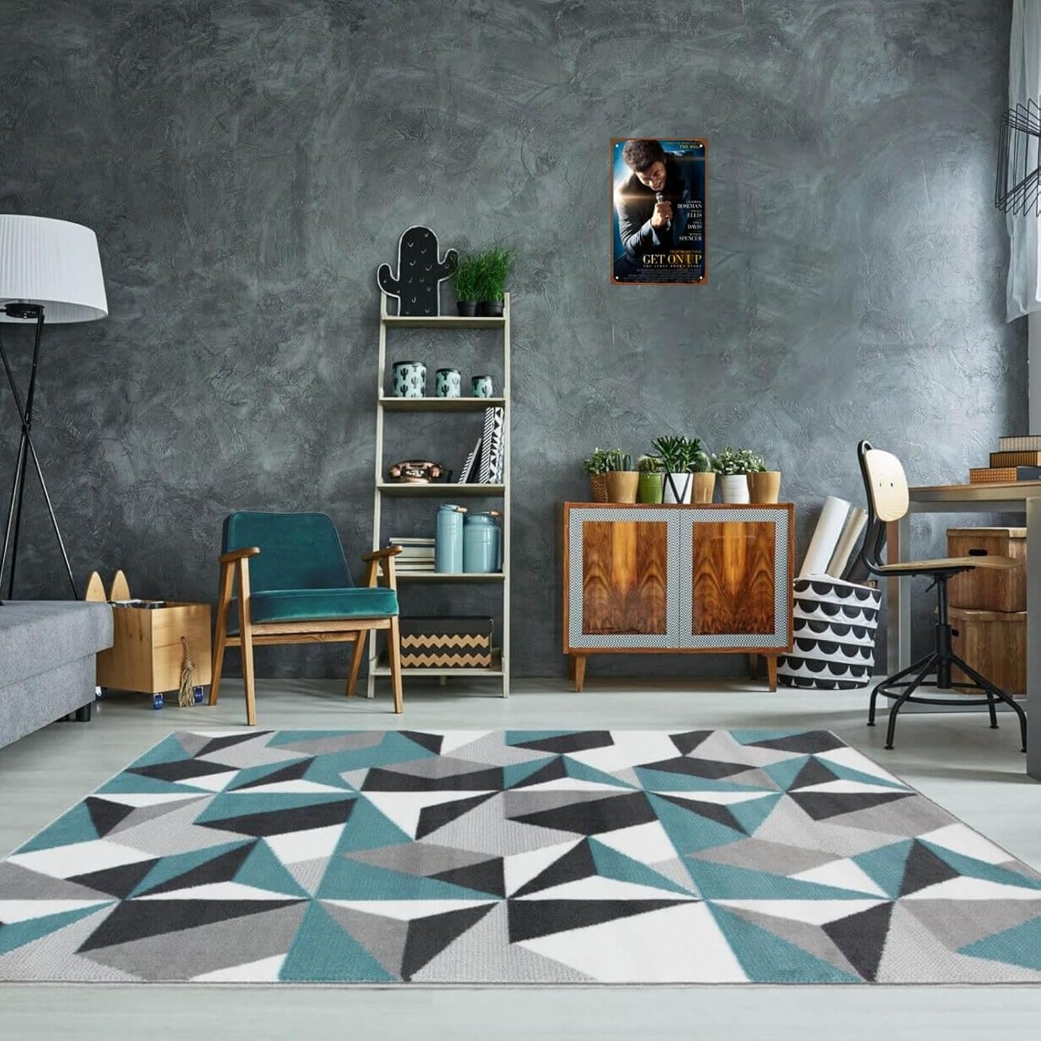 Get On Up Movie Man Cave Decor The Funk Don't Quit Metal Wall Tin Sign Retro Gift Vintage Decorations 8"x12"