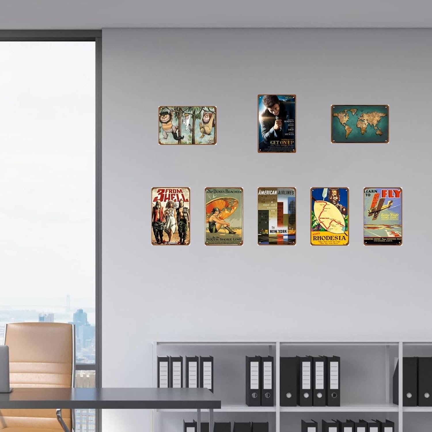 Get On Up Movie Man Cave Decor The Funk Don't Quit Metal Wall Tin Sign Retro Gift Vintage Decorations 8"x12"