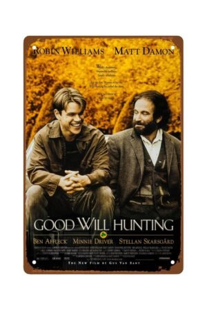 Good Will Hunting Movie Metal Wall Tin Sign Classic Film Poster Retro Gift Man Cave Decor Vintage Decorations 8"x12"