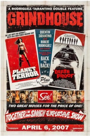Grindhouse - Quentin Tarantino - Robert Rodriguez - Movie Poster - Teaser-11 x 17 Inches