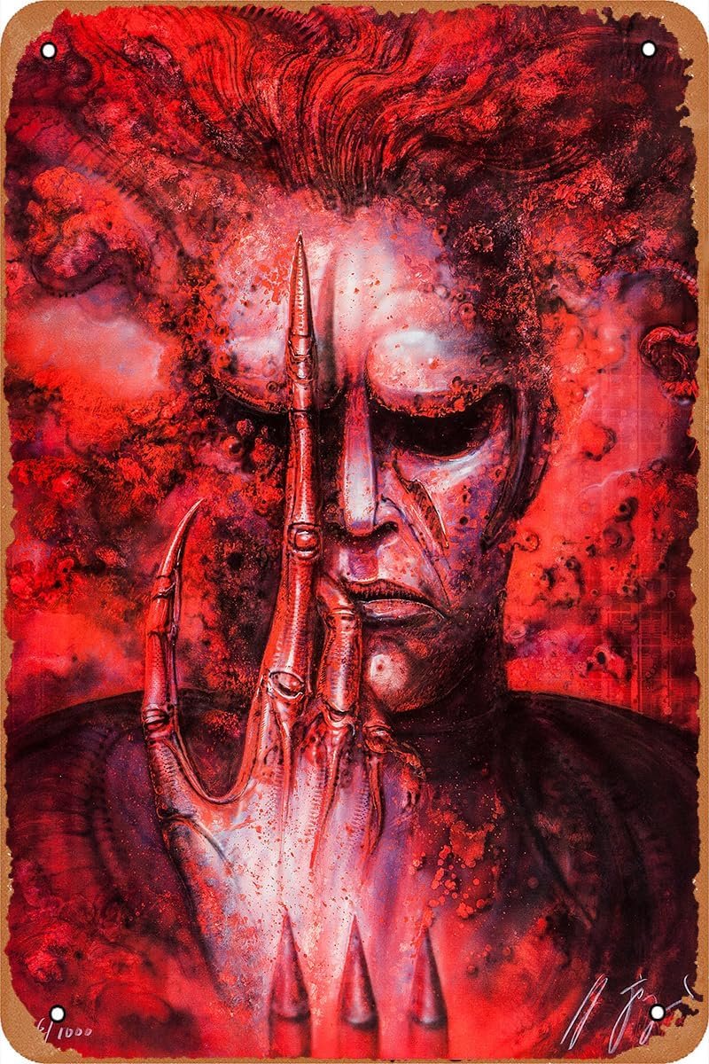 GYMBED Vintage Movie Tin Sign,Future-Kill Poster Vintage Metal Sign Retro Wall Decor 12x8 Inches