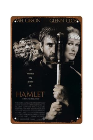 Hamlet Movie Man Cave Decor Classic Film Poster Metal Wall Tin Sign Retro Gift Vintage Decorations 8"x12"