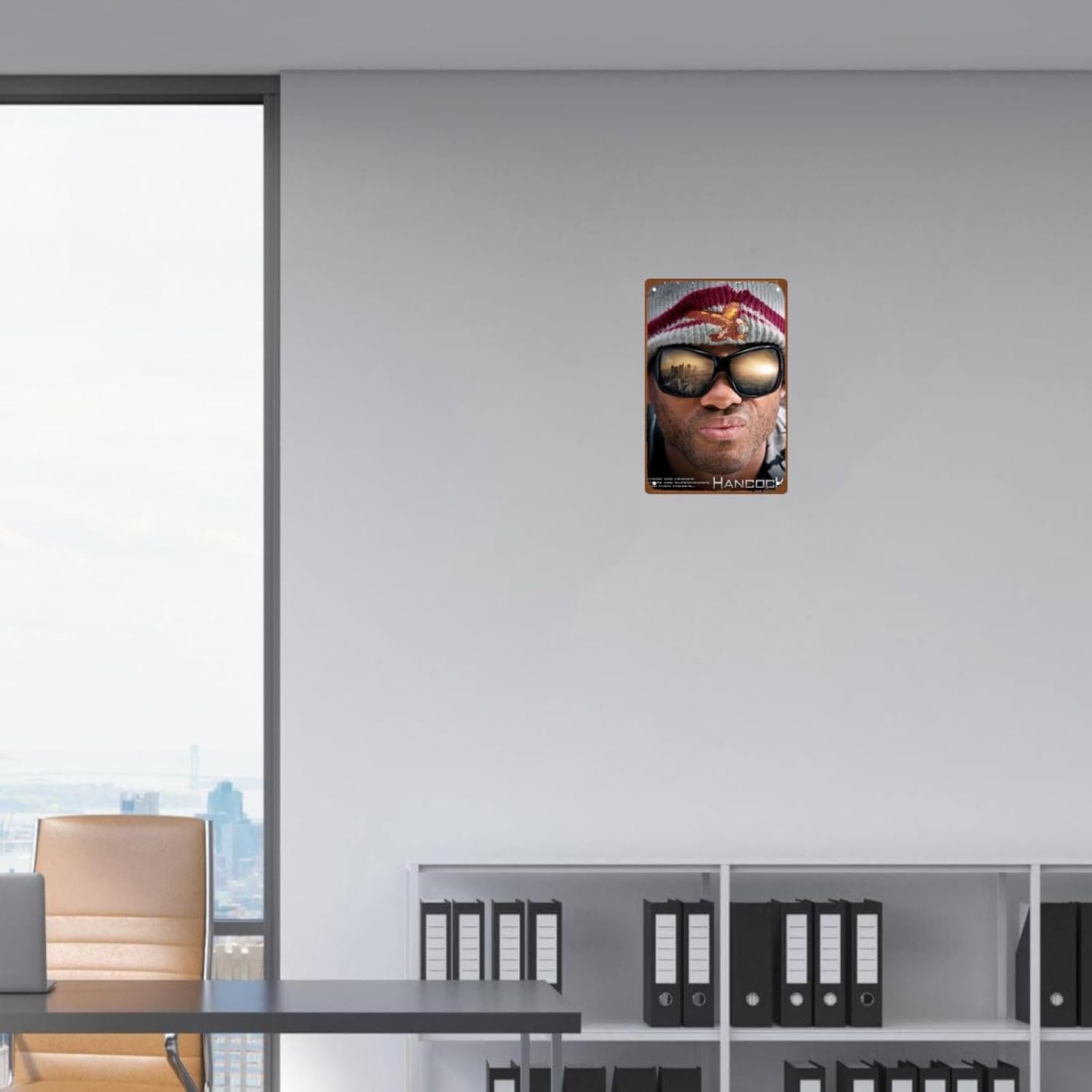Hancock Movie Man Cave Decor Classic Film Poster Metal Wall Tin Sign Retro Gift Vintage Decorations 8"x12"
