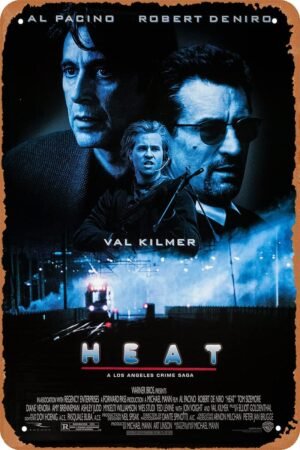 Heat (1995) Classic Movie Tin Sign Vintage Retro Home Decor Bar Metal Posters 20X30cm