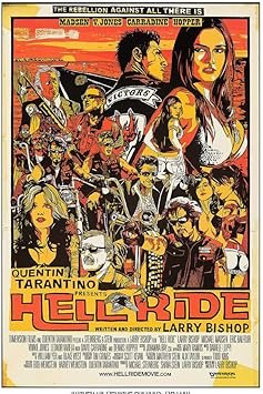 Hell Ride - Produced by Quentin Tarantino - US Version - Movie Poster, Wall Art-24 x 36 Inches (Black - Framed)