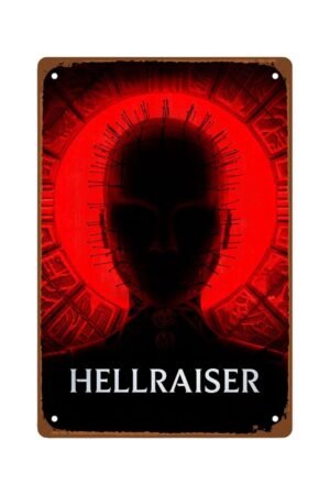 Hellraiser 2022 Movieswall art Metal Wall Tin Sign Classic Horror Thriller Poster room decor Retro Gift Man Cave Decor Vintage Decorations 8"x12"