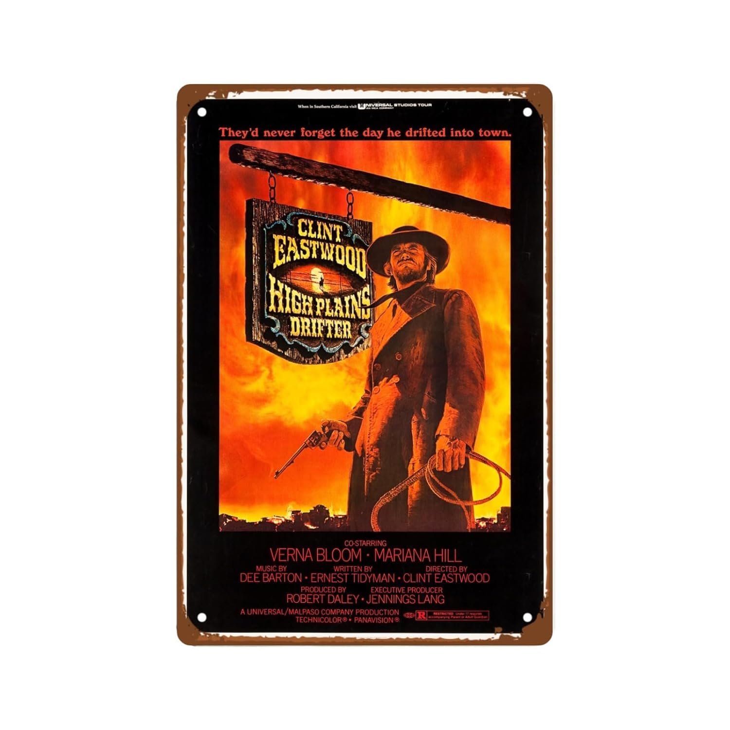 High Plains Drifter Metal Sign