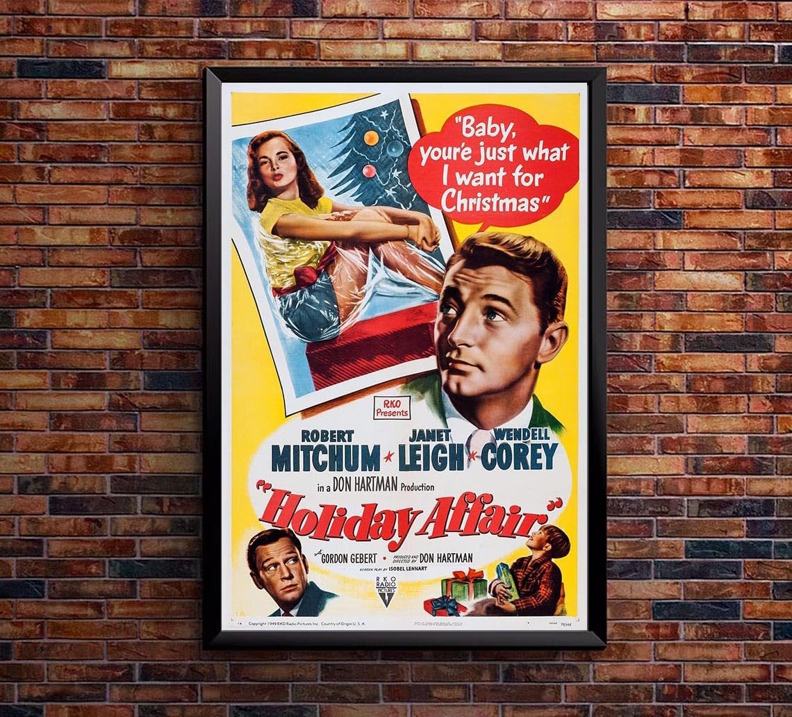 Holiday Affair 1949 v2 - Robert Mitchum - Vintage Classic Movie Poster-12 x 18 Inches