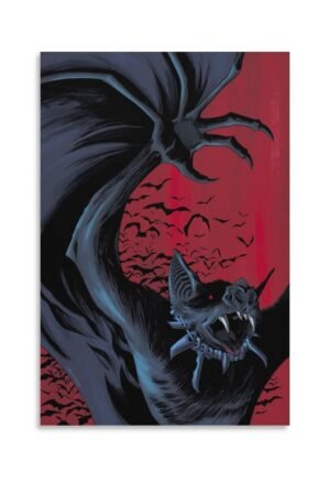 Horror Poster Tooth And Claw Bat Posters Prints Poster Decorative Painting Canvas Wall Art Living Room Posters Bedroom Painting 24x36inch(60x90cm)