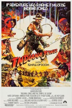 Indiana Jones and Temple of Doom - Movie Poster - US Version #2-24 x 36 Inches