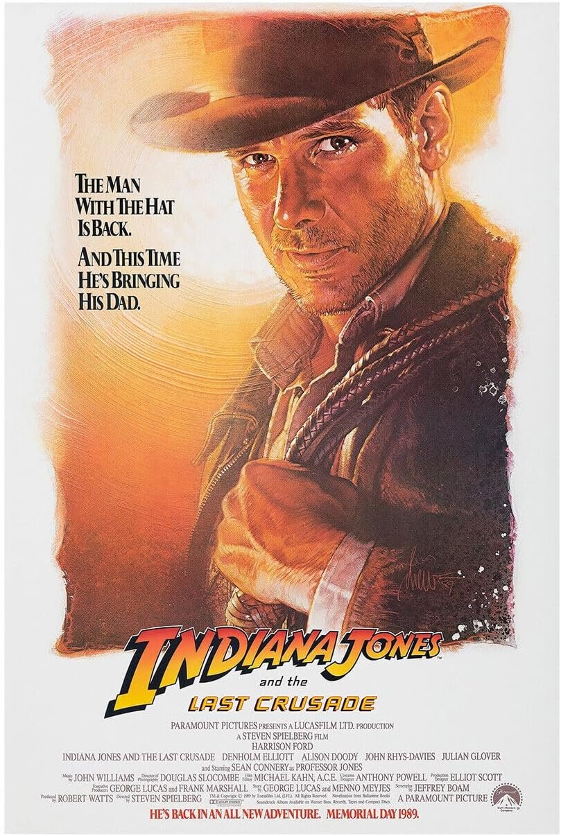 Indiana Jones and The Last Crusade - Movie Poster - 1989 - US Version - Teaser-11 x 17 Inches