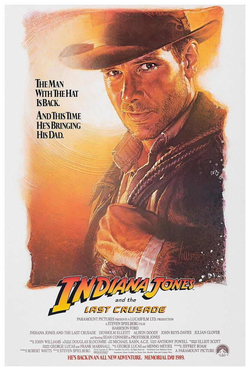 Indiana Jones and The Last Crusade - Movie Poster - 1989 - US Version - Teaser-11 x 17 Inches