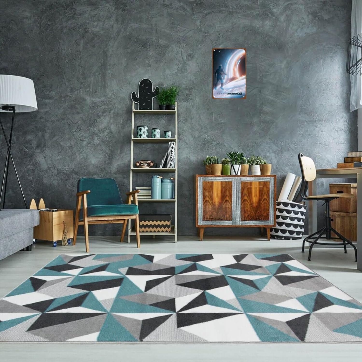 Interstellar Movie Metal Wall Tin Sign Space Technology Movies Man Cave Decor Retro Gift Vintage Space Robot Spacecraft Movie Decorations 8"x12"