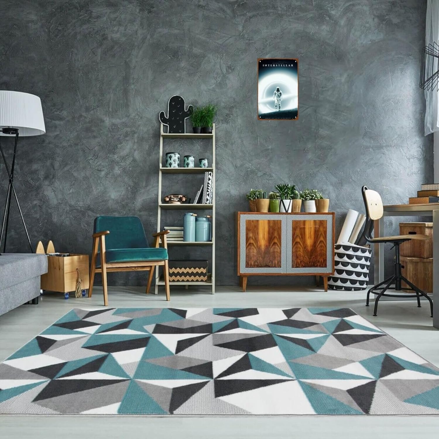 Interstellar Movie Metal Wall Tin Sign Space Technology Movies Mans Cave Decor Retro Gift Vintage Space Robot Spacecraft Movie Decorations 8"x12"